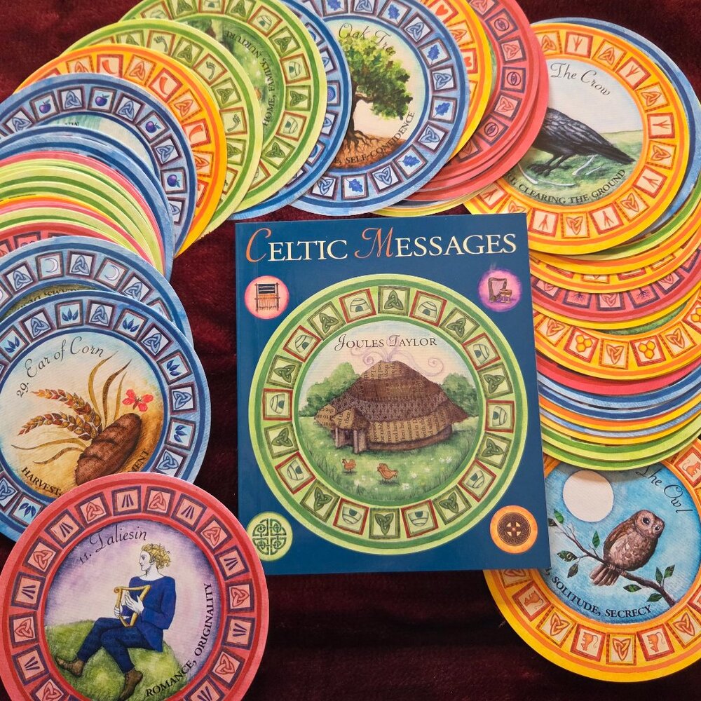 Celtic Messages Oracle Deck & Guidebook by Joules Taylor - 52 Cards
